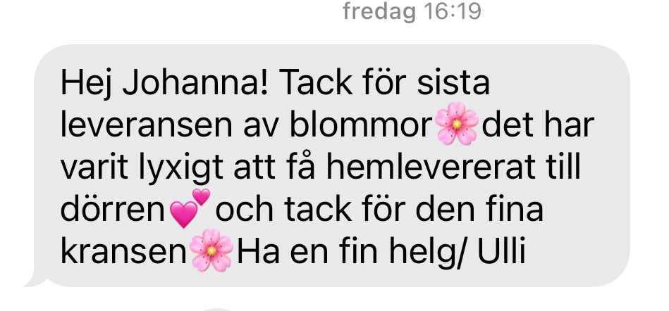 bukett abonnemang varberg